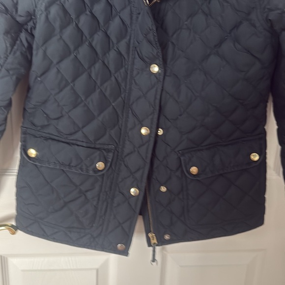 J. Crew Dark navy Quilted Outerwear size small - Picture 3 of 4